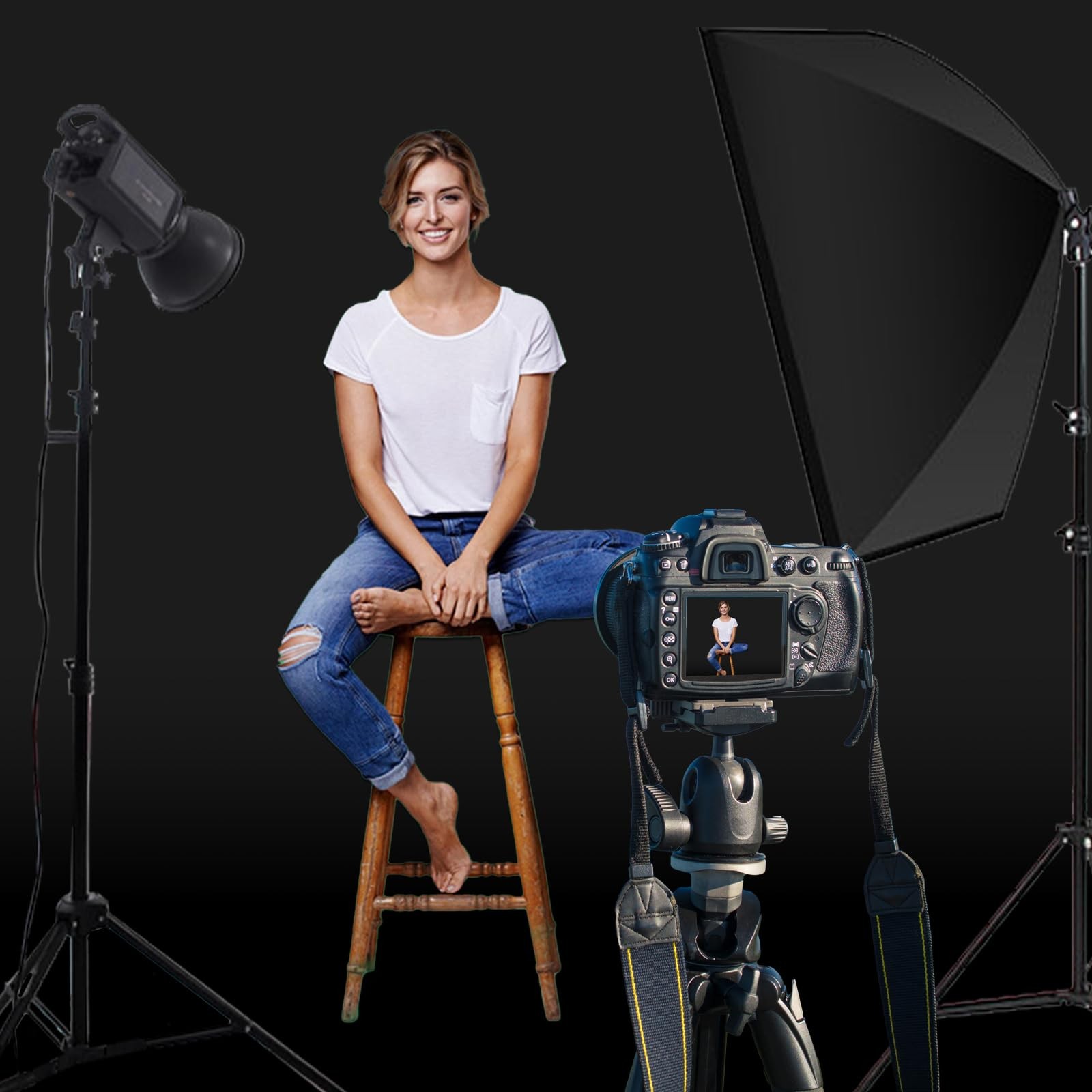 Black Background Backdrop – 10×12 FT Solid Black Backdrops for Photography Ph…