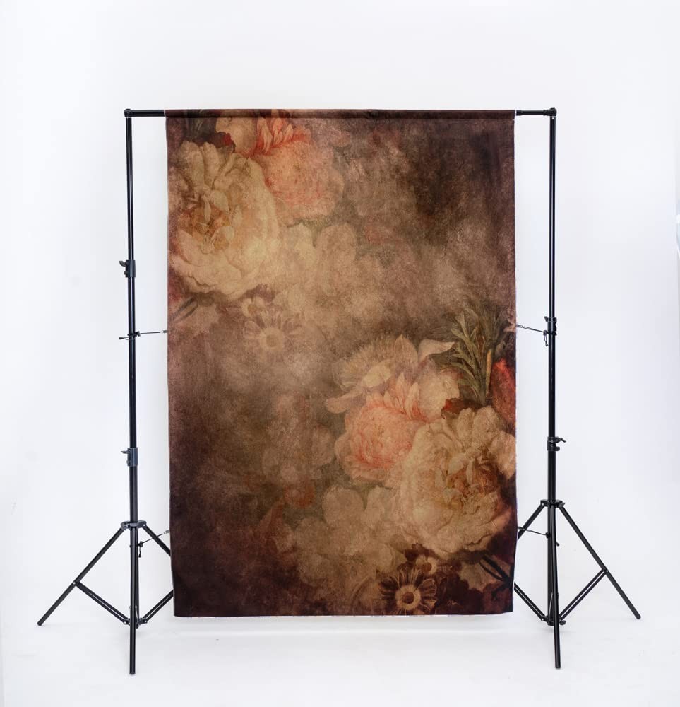 5×7 Ft Fine Art Floral Photography Backdrop Painting Flowers Texture