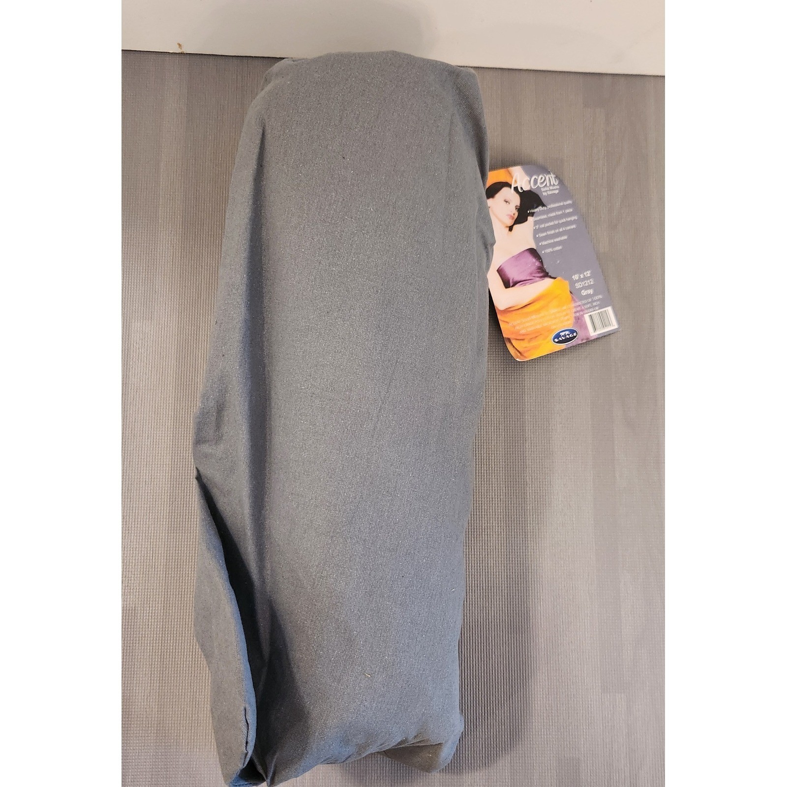 Savage Accent Solid Muslin Photography Backdrop 10×12 Gray SD1212 Professional