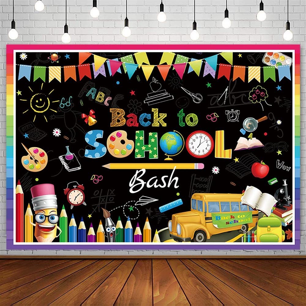 7x5ft Back to School Bash Backdrop First Day of School Preschool Kindergarten…