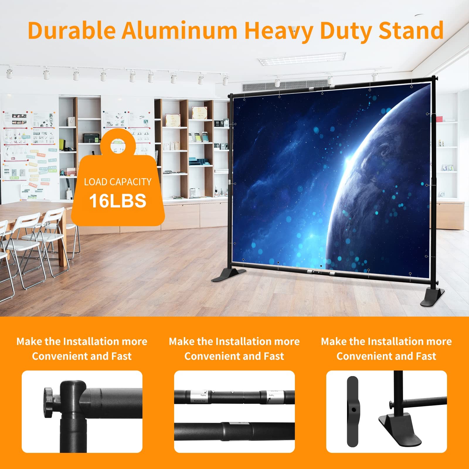 10 x 8ft Backdrop Banner Stand, Heavy Duty Adjustable Photo Background Stand …