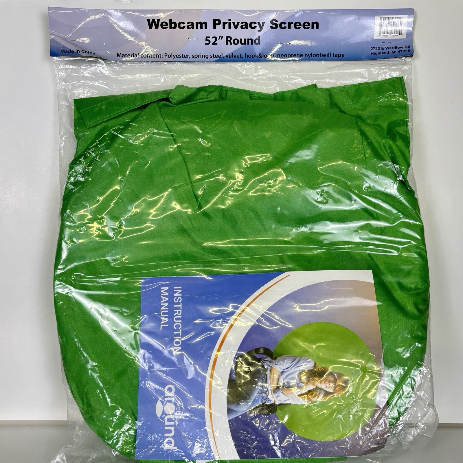 Webaround Fan Favorite 52″ Portable Collapsible Webcam Greenscreen Brand New