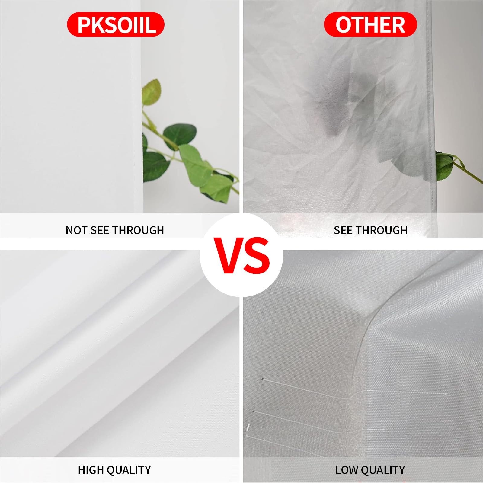 Pksoiil White Backdrop Background for Photography Photo Booth 5x7FT,