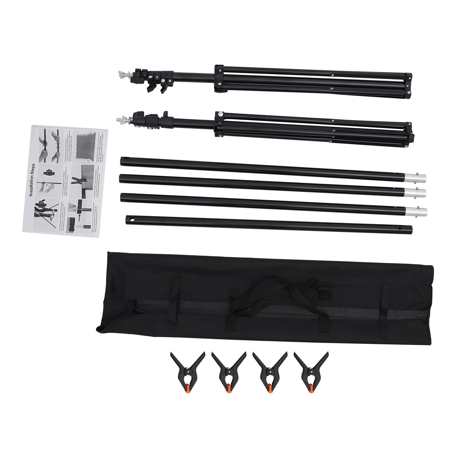 Backdrop Stand Photo Studio Adjustable Background Rack for Parties Photography