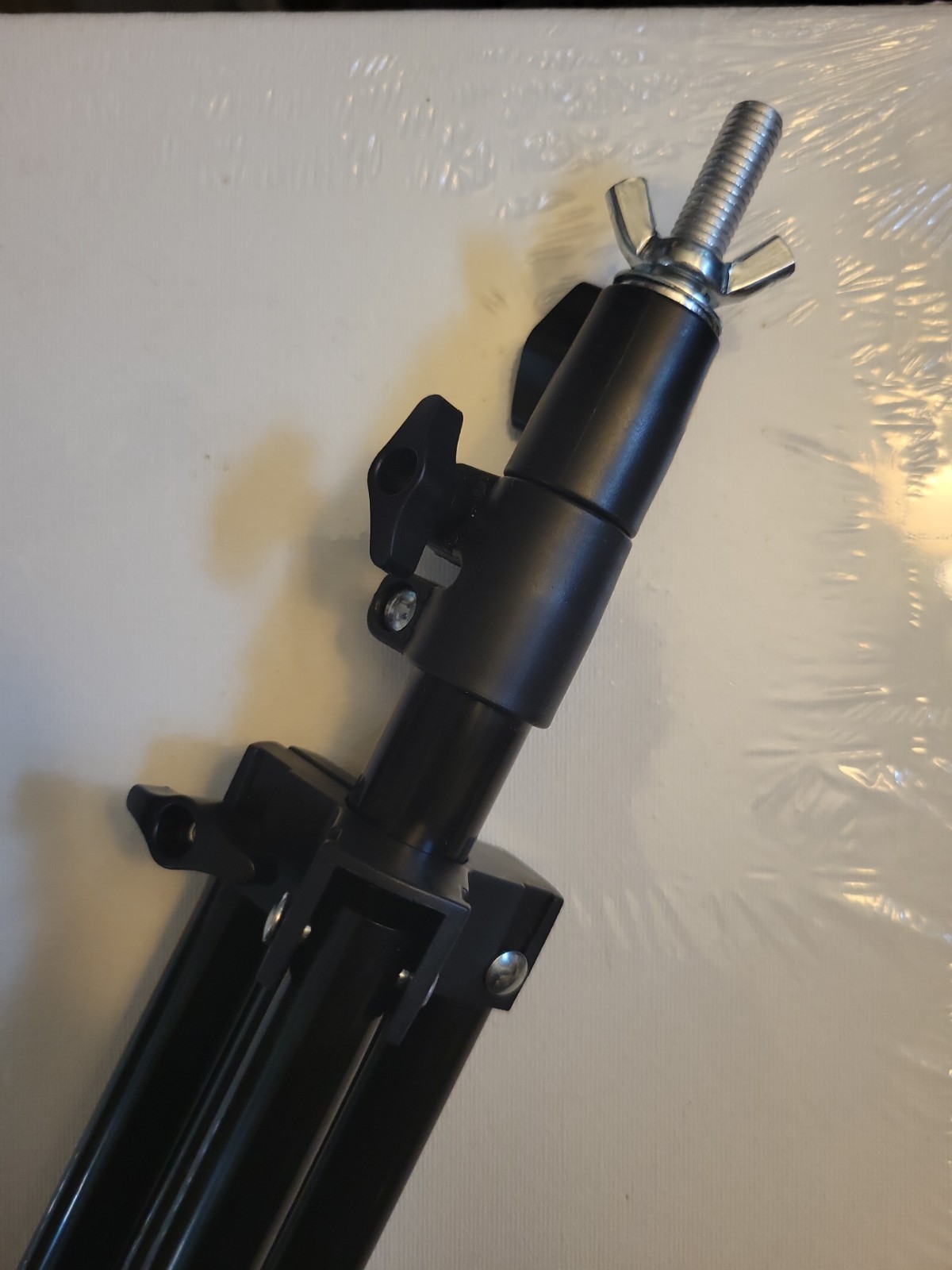 3.5 Tall Photography Tripod Light Or Backdrop Stand With Wing Nut Attachment