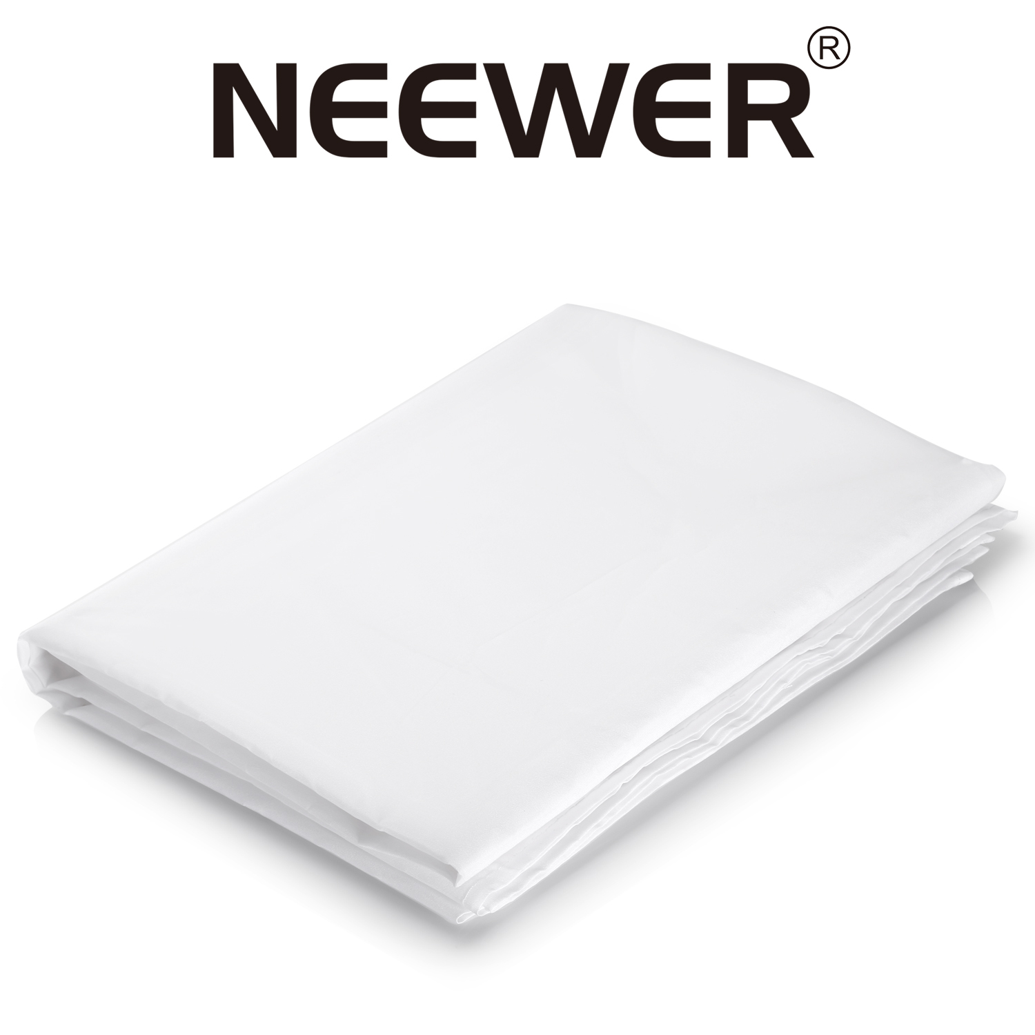 Neewer 20×5 feet/6×1.5 meters Polyester White Seamless Diffusion Fabric