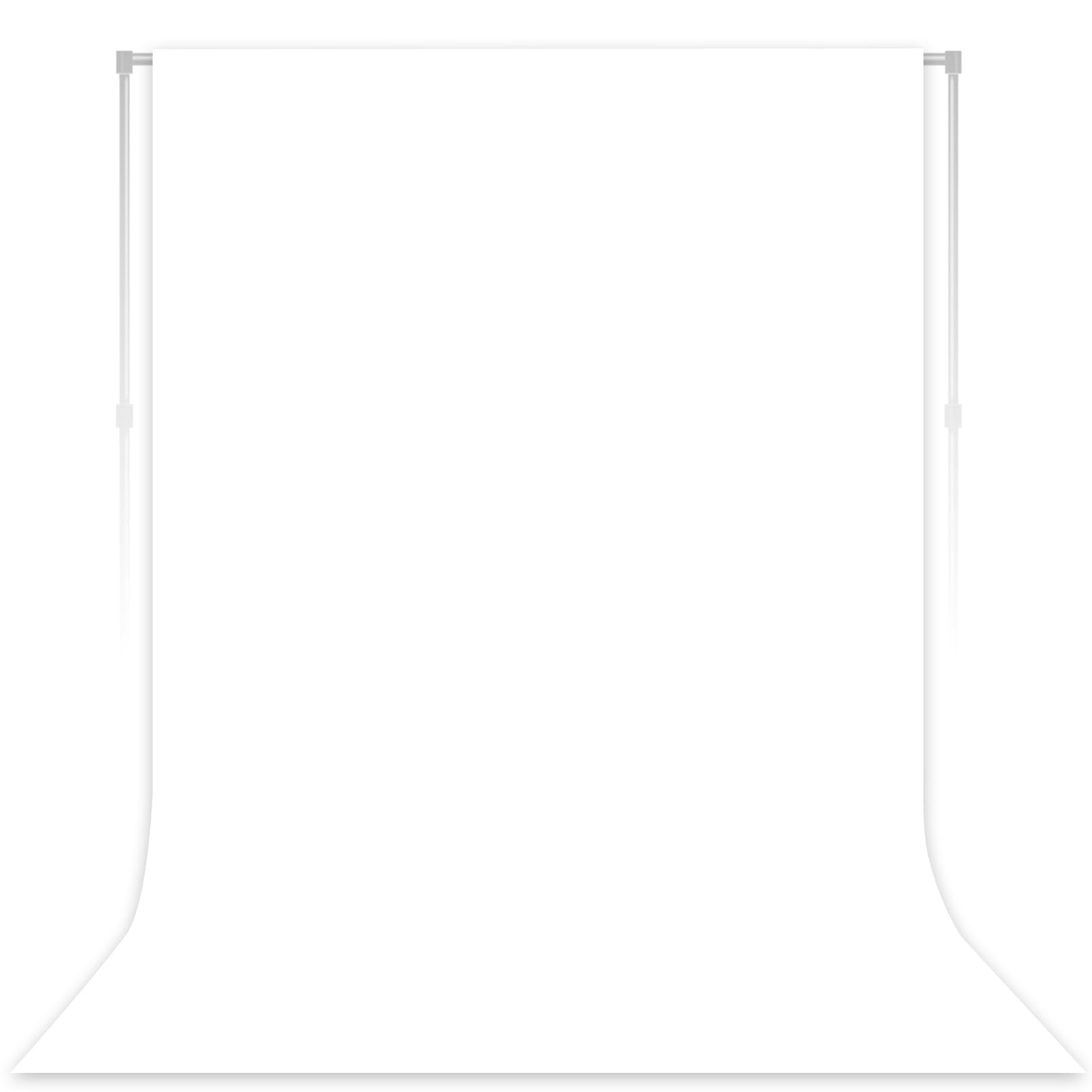 LYLYCTY 5x7ft Backdrop White Screen Key Soft Pure Studio Background ID Photo