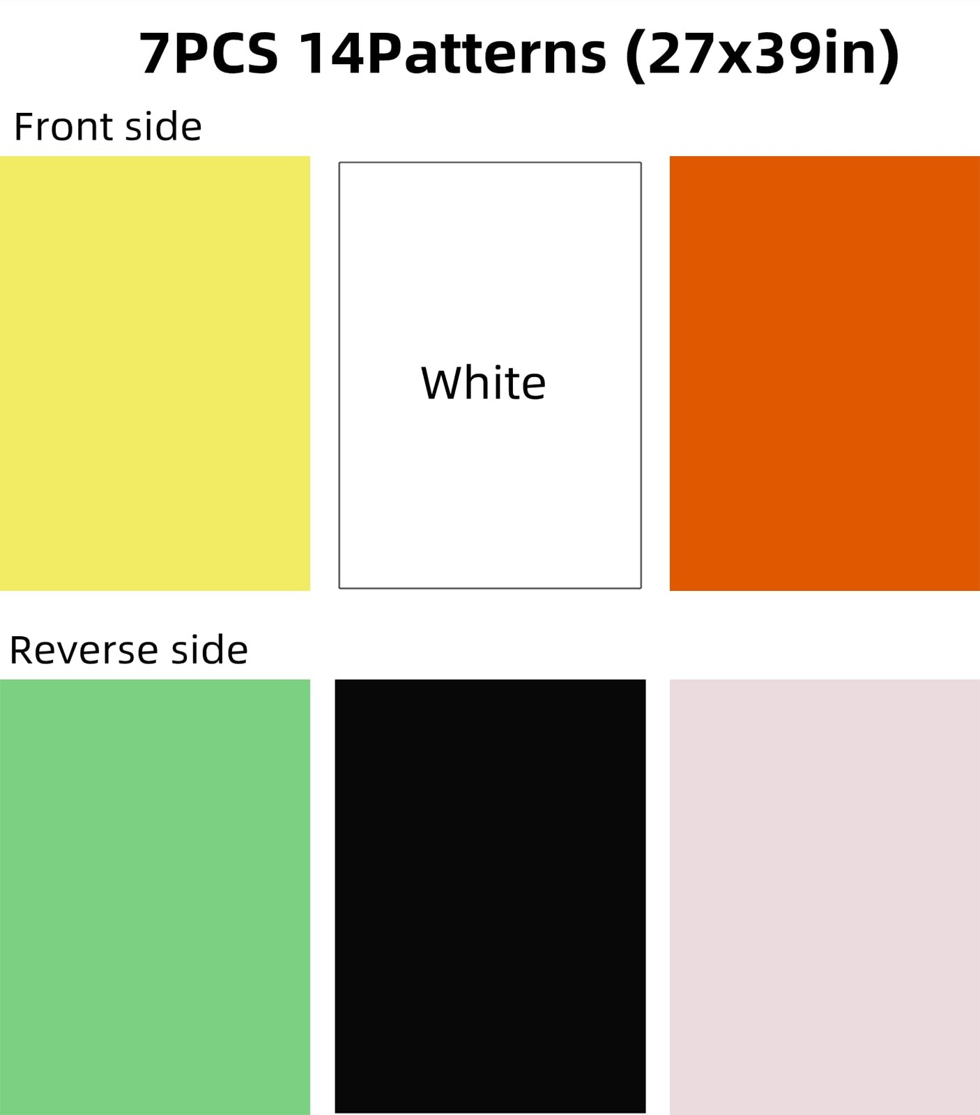 LDMJNL 39x27in Product Photography Backdrops Large, 14 White/Black/Yellow/Red