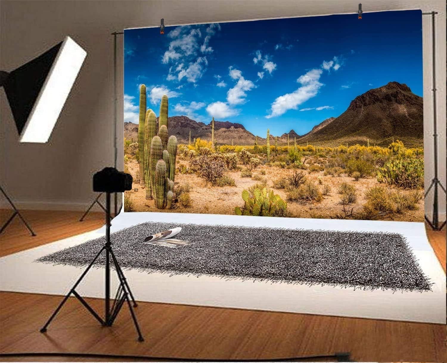 Customizable 10x8ft Polyester Cactus Backdrop for Memorable Occasions