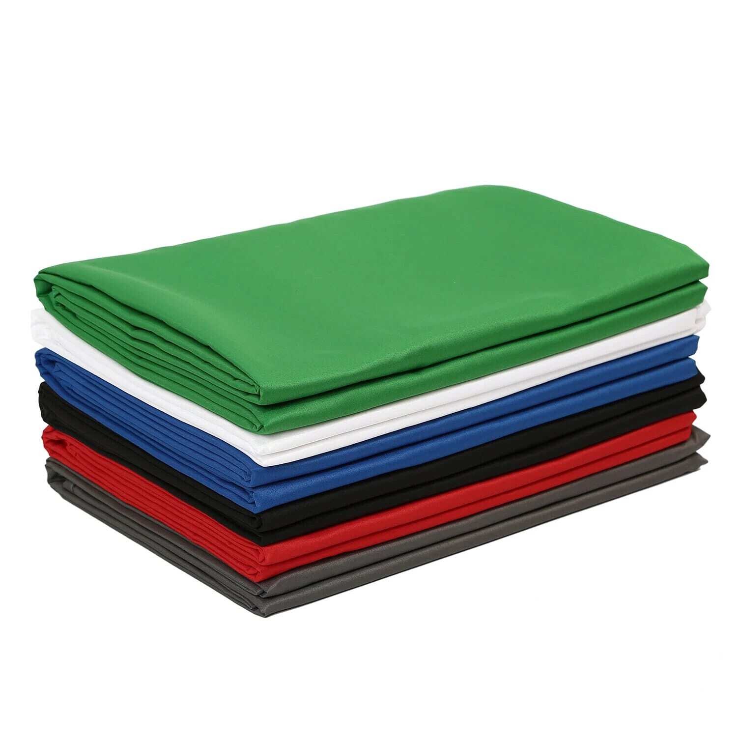 Hridz Muslin Backdrops for Photography – White, Black, Green, Red, Blue, or Grey