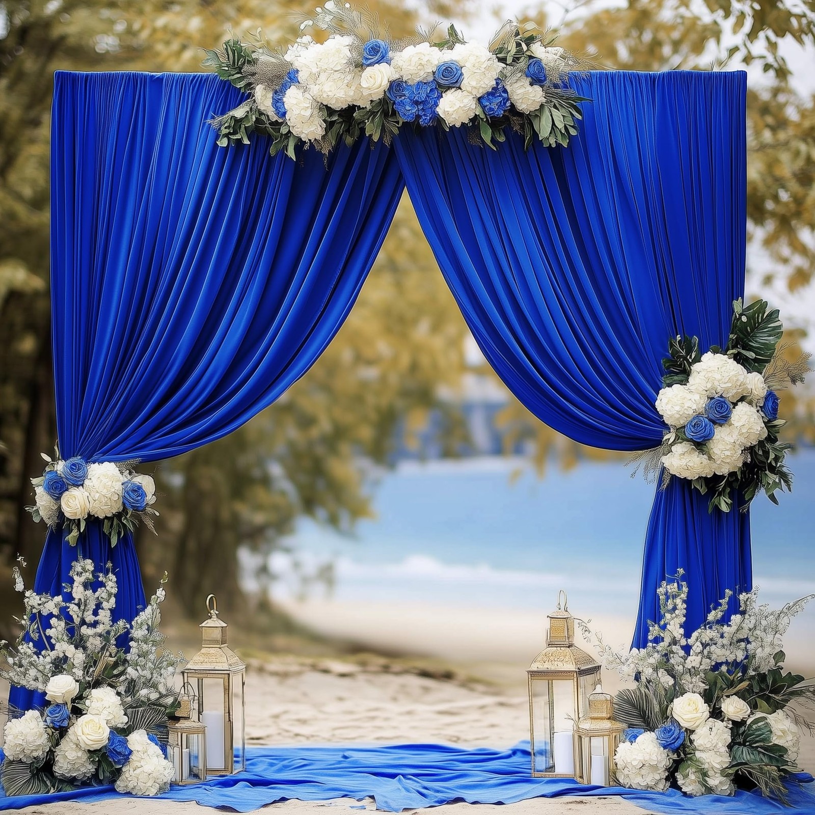 Royal Blue Backdrop Curtain for Parties 10x10FT Photo Backdrop Drapes for Wed…
