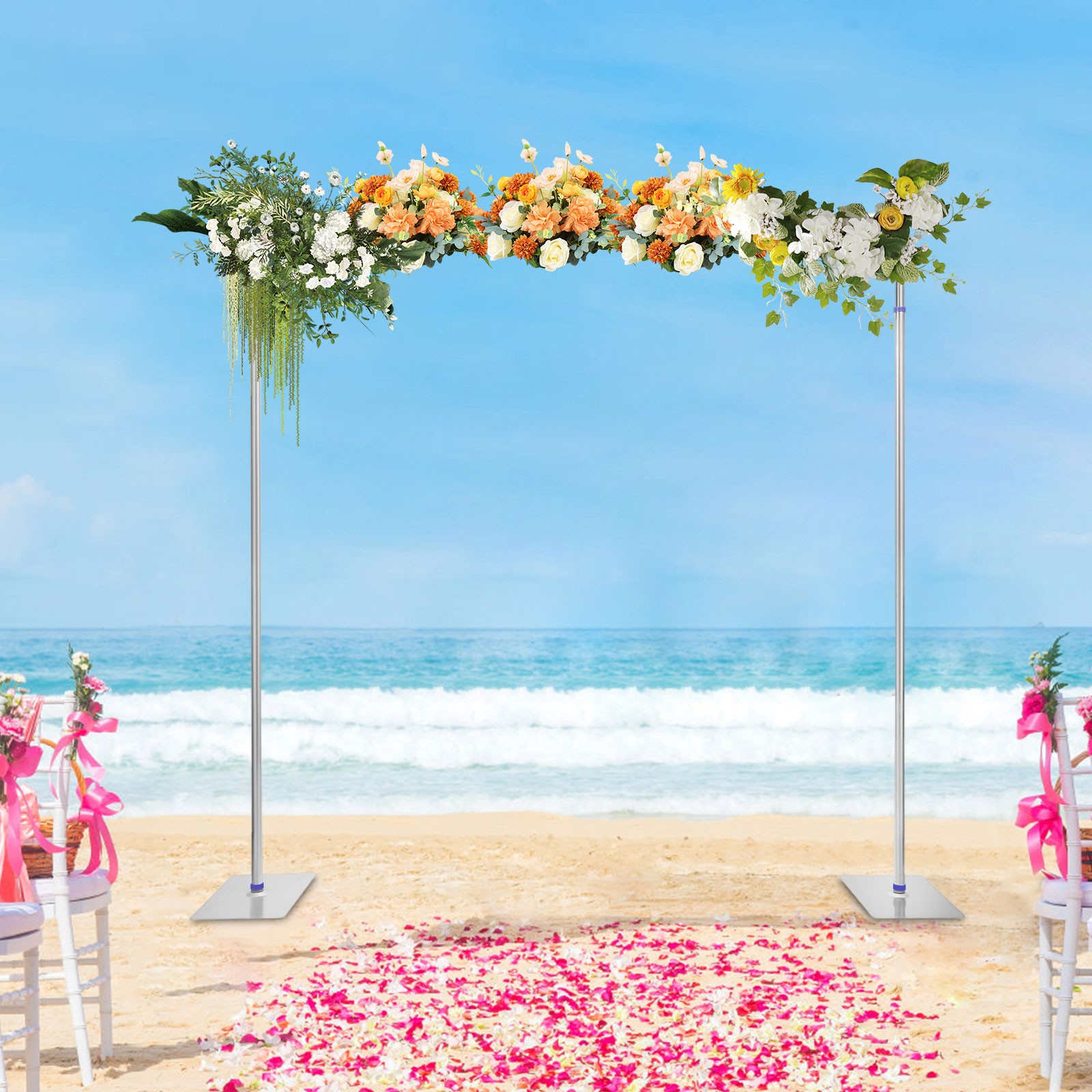 10FT Heavy Duty Backdrop Stand Kit Background Photography Stainless Steel