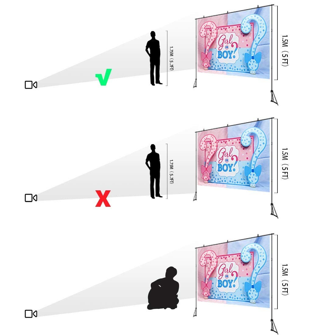 5x3ft Cartoon Window Backdrops for Photography Kids Birthday Party Background…
