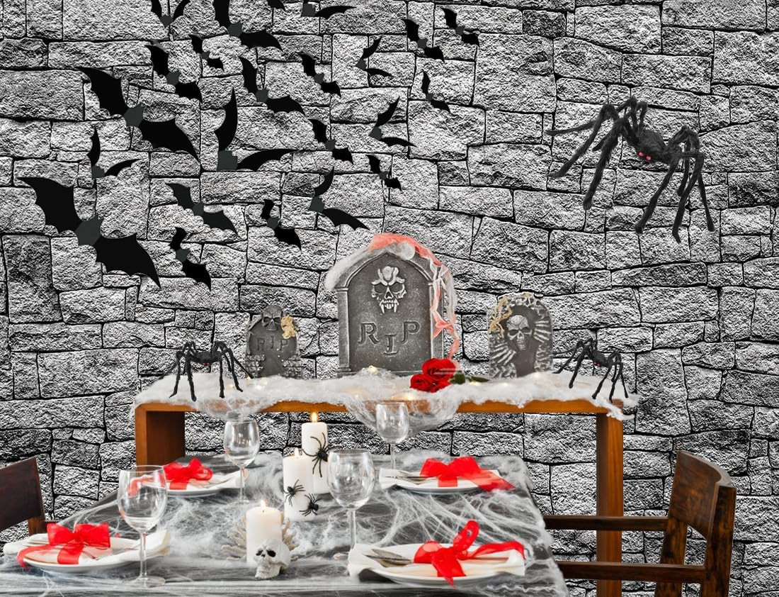 7X5Ft Stone Wall Backdrop Medieval Castle Wall Backdrop Halloween Scene Setters