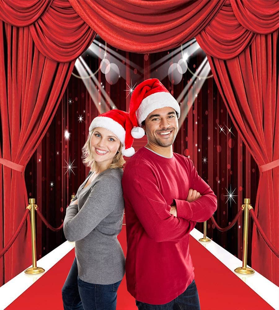 Hollywood Theme Party Decorations Photo Backdrops Red Carpet 5′x7′,