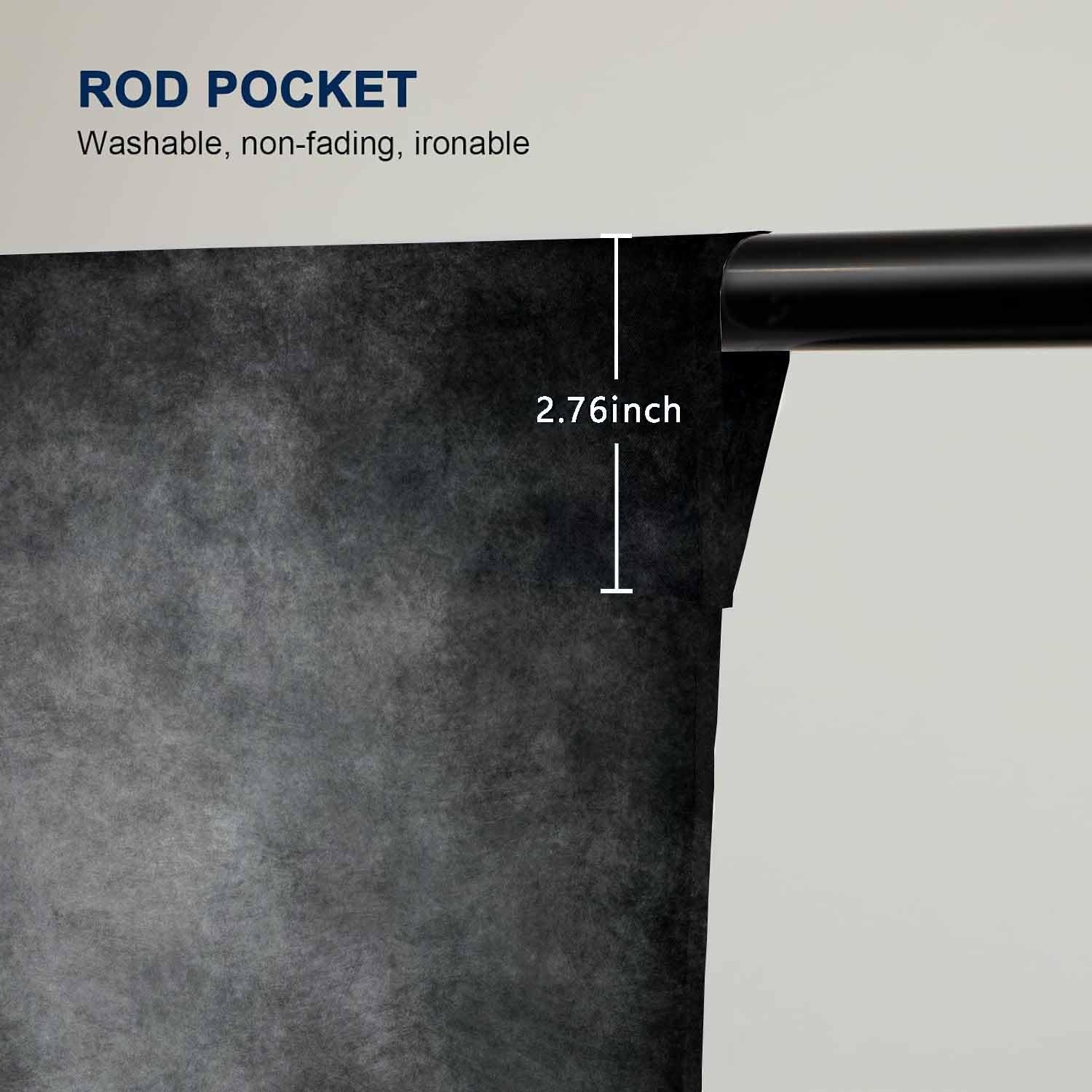 Abstract Black 5x7ft Backdrop Background for Photography Headshot Portraits P