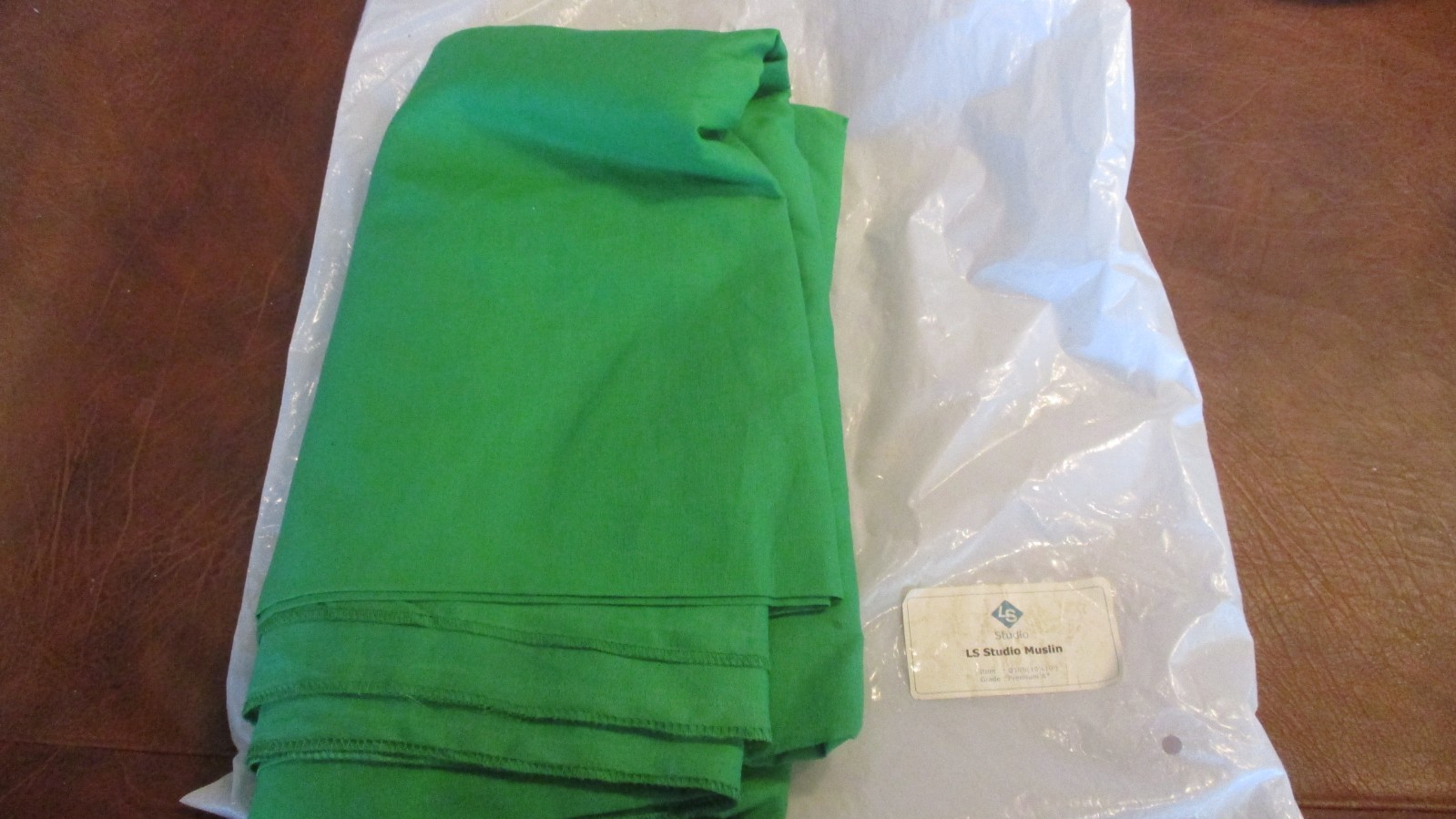 10 x 10FT LS Studio Green High Density Muslin Fabric Screen Backdrop Photography