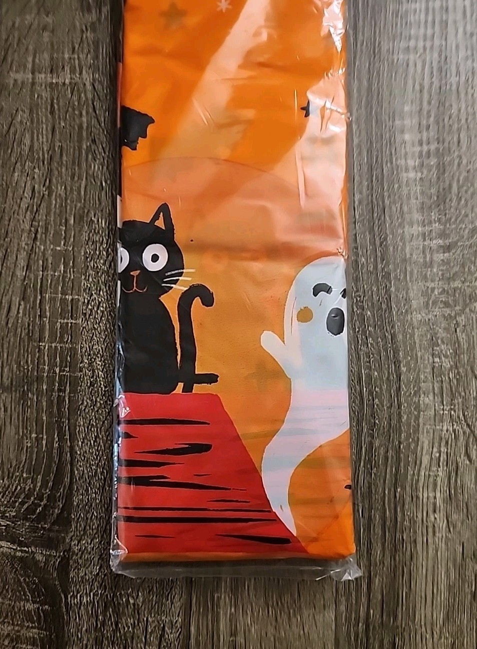 New-Halloween Backdrop Orange Moon Night Graveyard Halloween Banner Spooky House