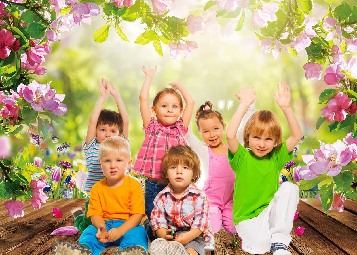 7x5FT Spring Backdrop Spring Backdrops for Photography Floral Backdrop Wall N
