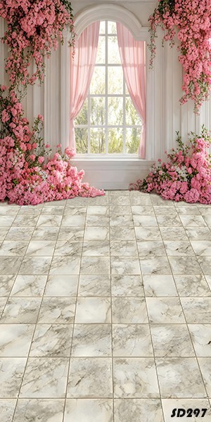 10’x20’Computer-painted Floral Window Curtain Scenic background backdrop SD297