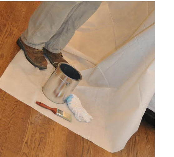 Double Guard 10 Ft. X 4 Ft. White Non-Woven Dropcloth