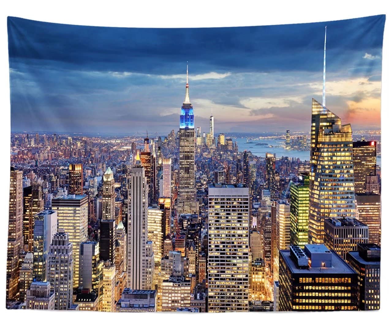 7×5 Ft New York Cityscape Backdrop Manhattan Skyline Photography Background