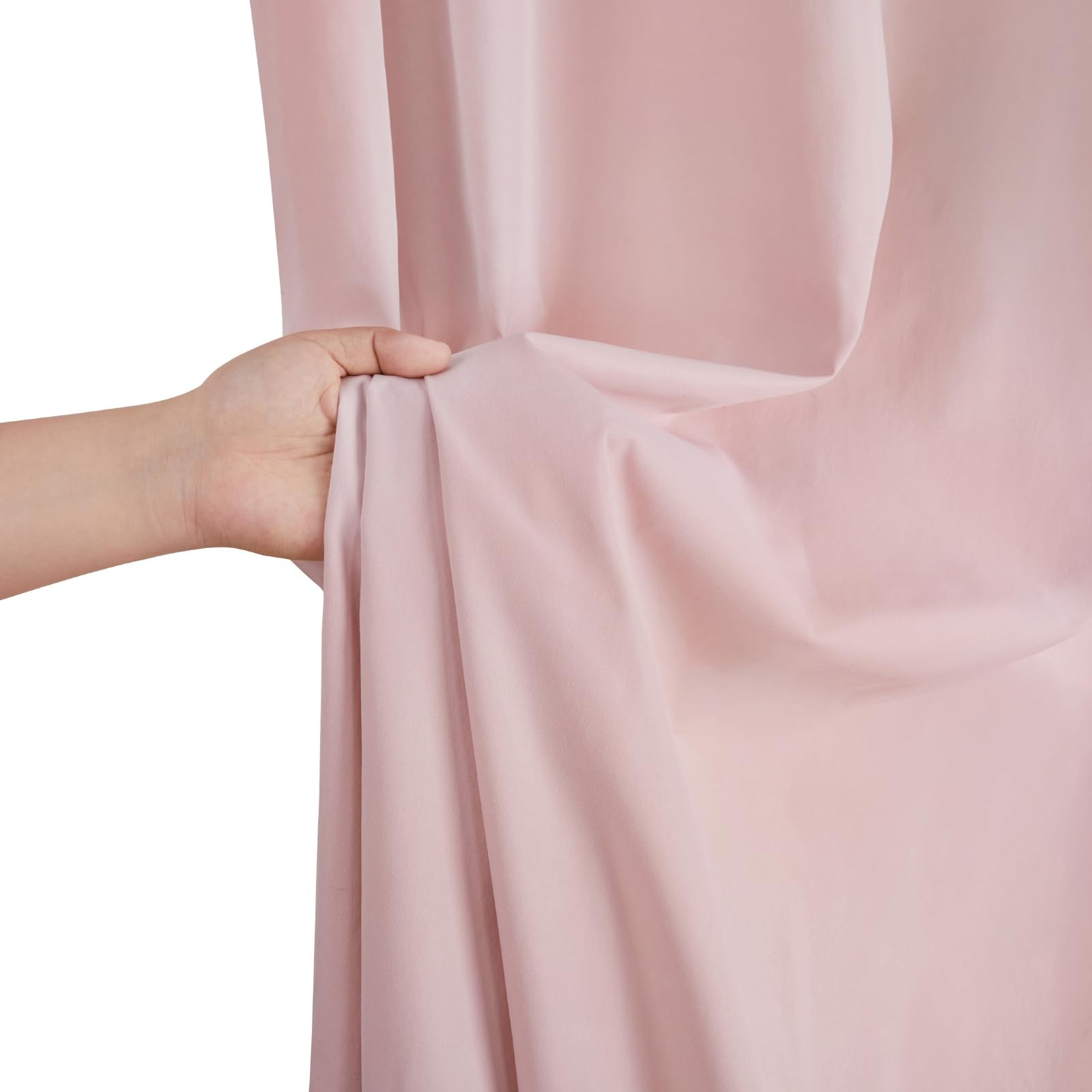 Dusty Rose Backdrop Curtains 2 Panels 5ft x 10ft for Wedding Party Decor