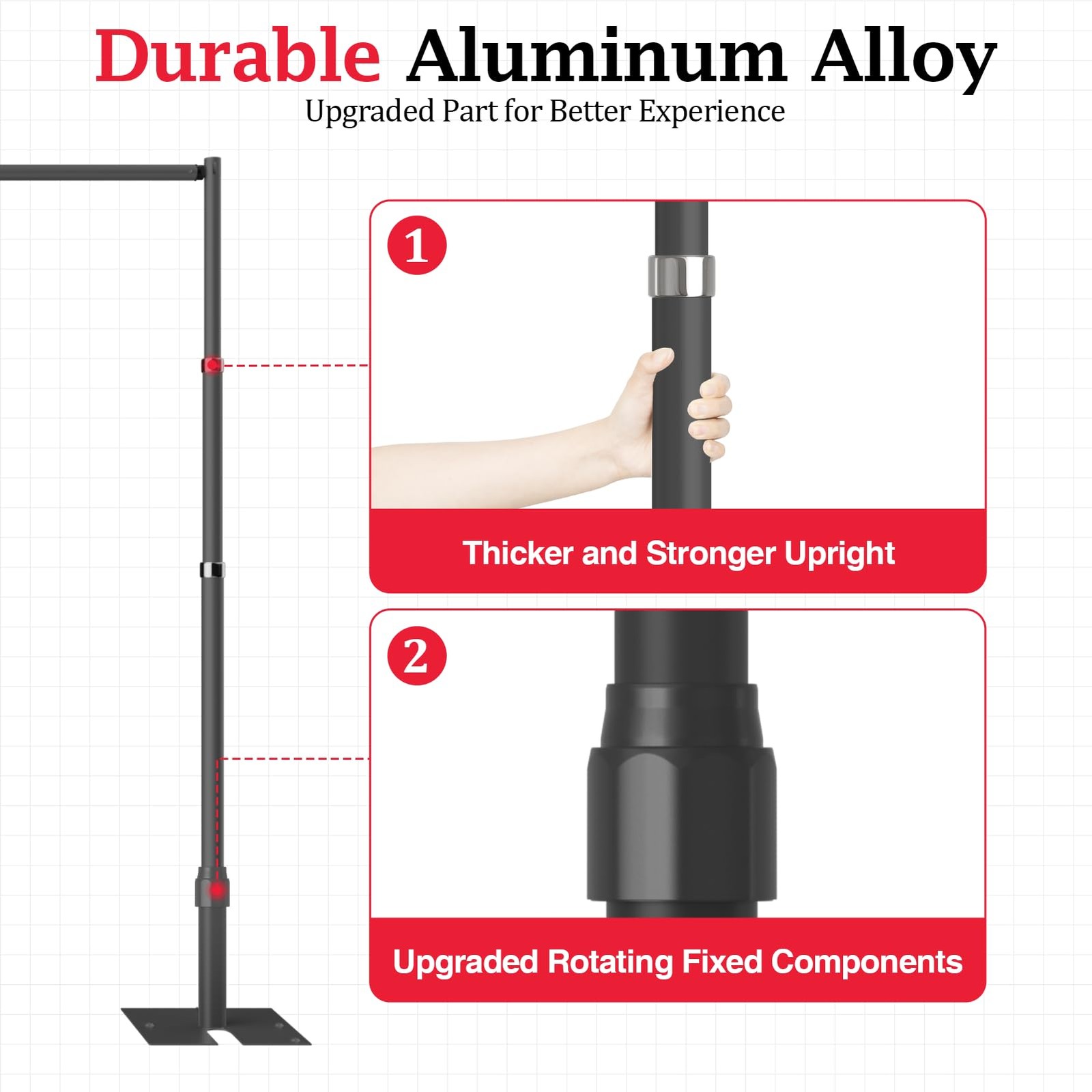 Pipe and Drape Backdrop Stand Kit, 10ftx10ft Heavy Duty Adjustable Photo Back…