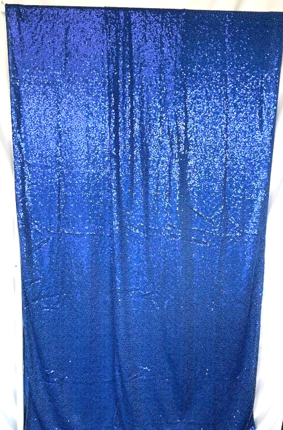 Blue Sequin Backdrop *NEW* 2 Blue Sparkly Panels 9’10” x 1’9″ Each