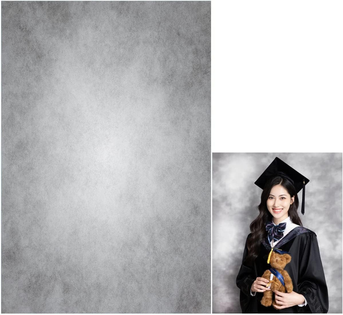 8X16Ft Gray Abstract Photography Backdrops Grey Portrait Photo Studio Prop Backg