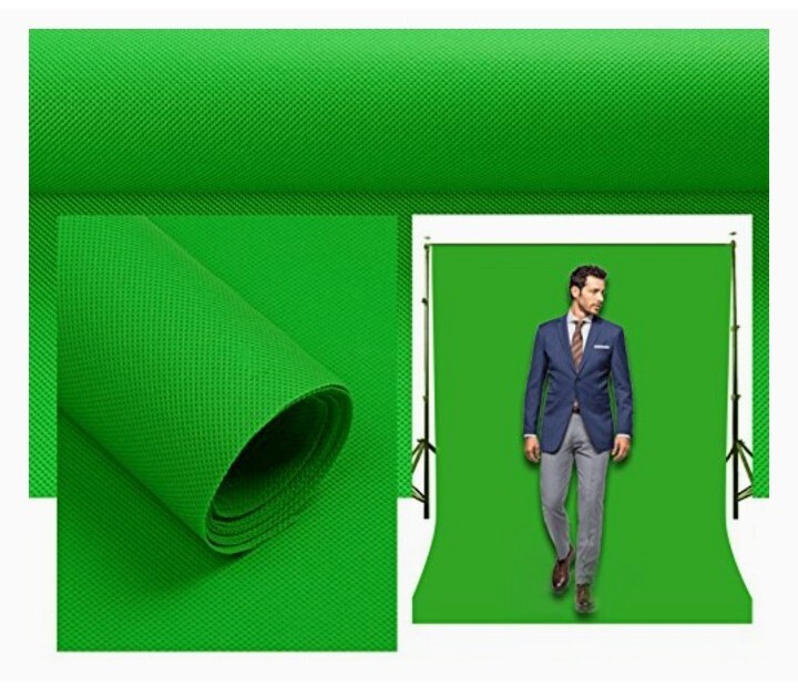 Lylycty Photo Booth Backdrop Green Fabric Selfie Stand Birthday 7×5 Ft NEW