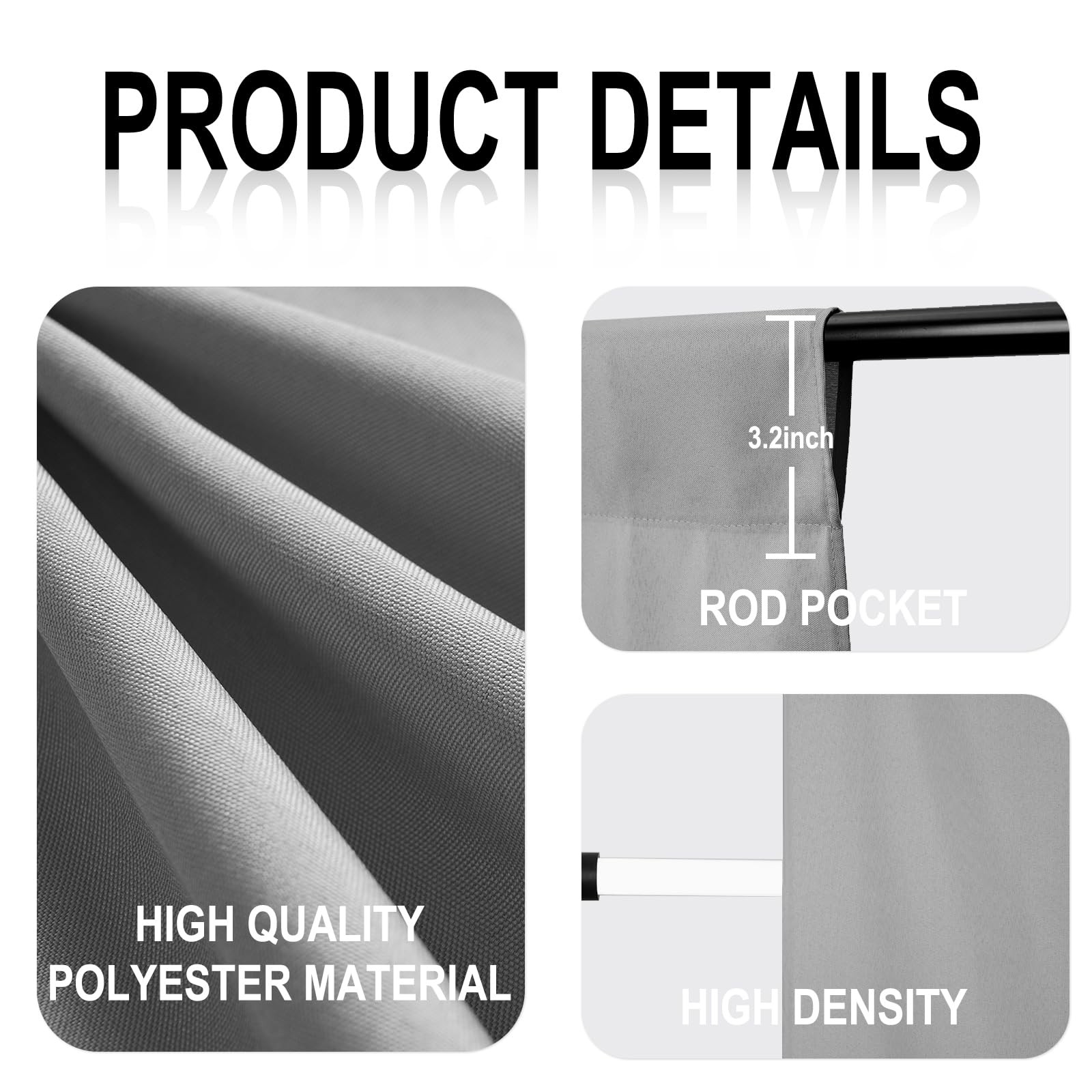Grey Backdrop 5FTX7FT Grey Photo Backdrop for Photoshoot Background for Phot…