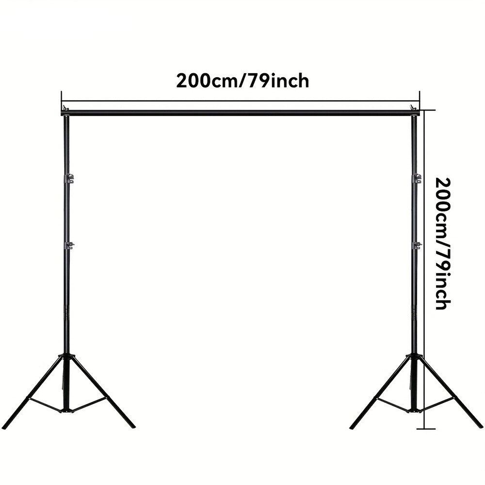 6×6.5ft(WxH) Heavy Duty Backdrop Stand Kit Photography Studio Background Support