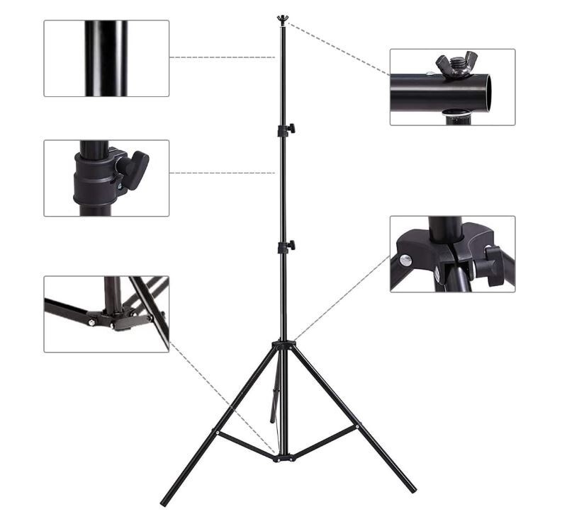 HYJ INC Photo Video Studio Photography Backdrop Stand 8 x 8 ft Adjustable Photo