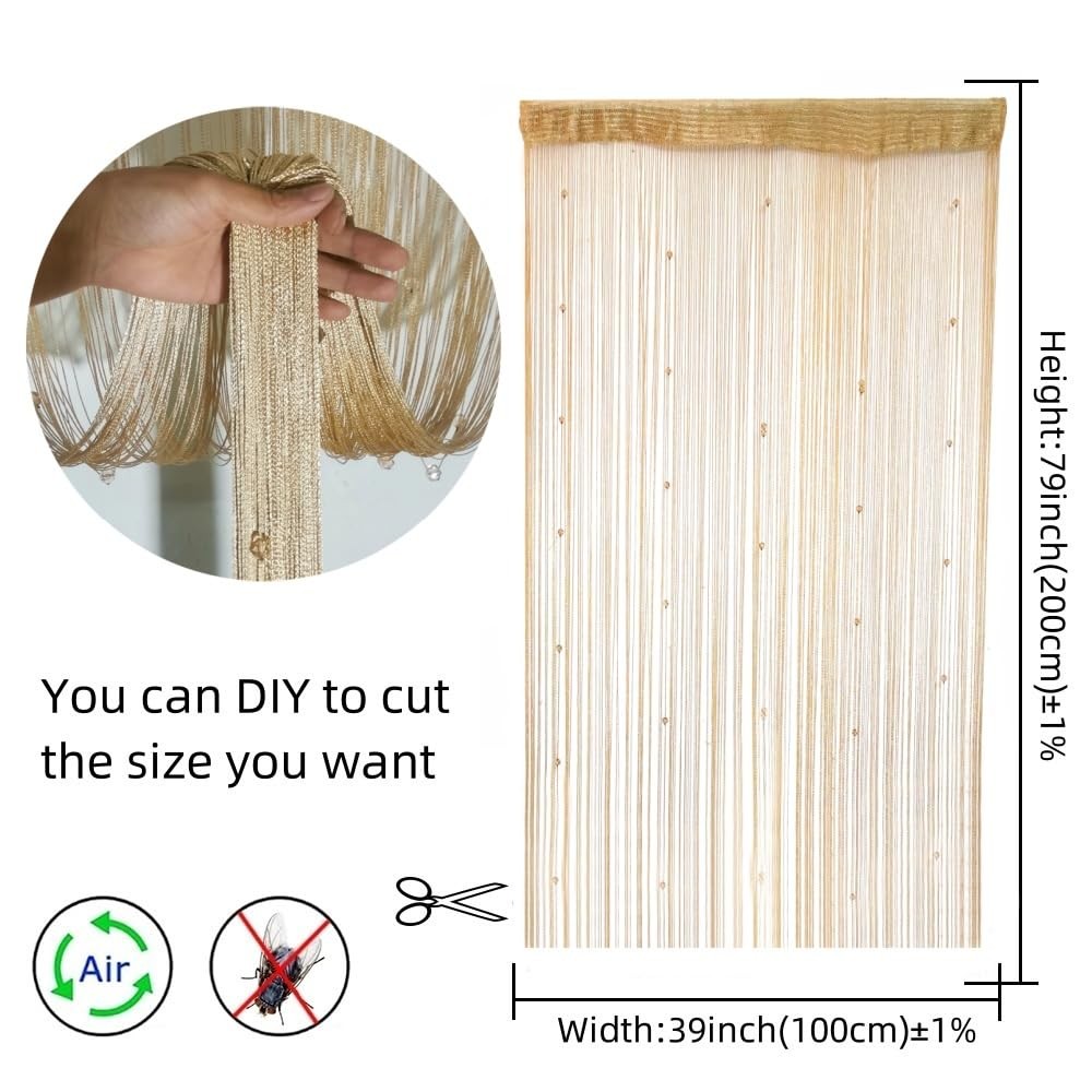 Decorative Door String Curtain Wall Panel Fringe Window Room Divider Blind fo…