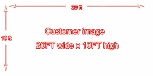 20’x10’CP Customer Image Scenic making for Microfiber Fabric background backdrop