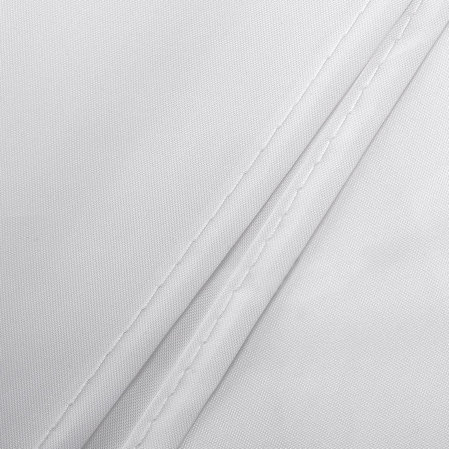 12X5 Feet/3.6X1.5 Meters Polyester White Seamless Diffusion Fabric.