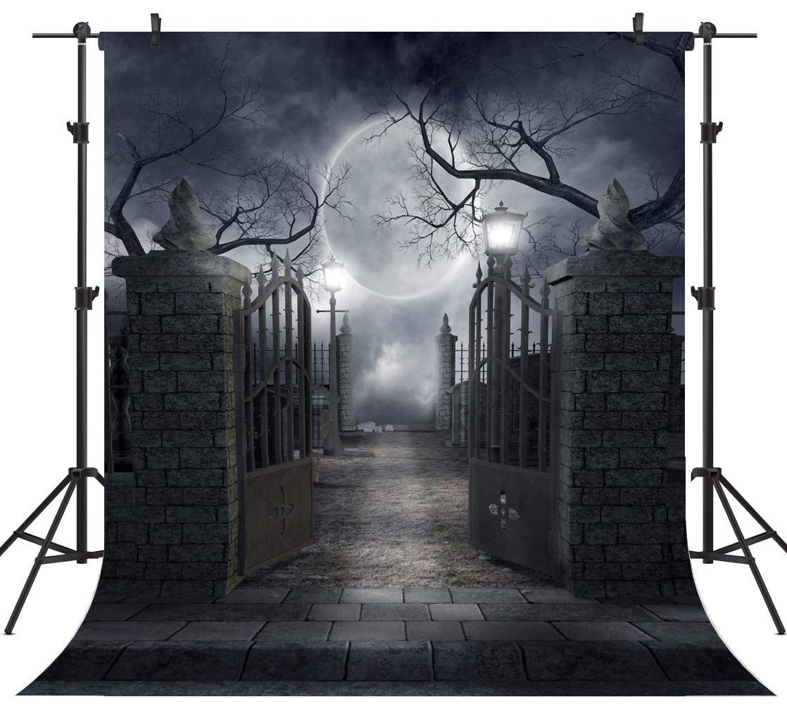 8X8FT Halloween Theme Pictorial Cloth Seamless Customized Photography Backdro…