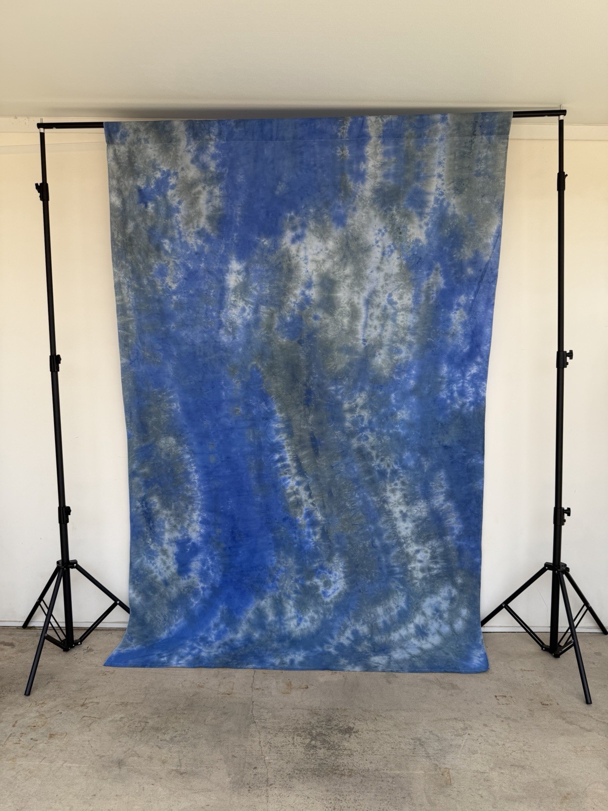 6×9 ft Blue Gray Abstract Backdrop Dyed Background