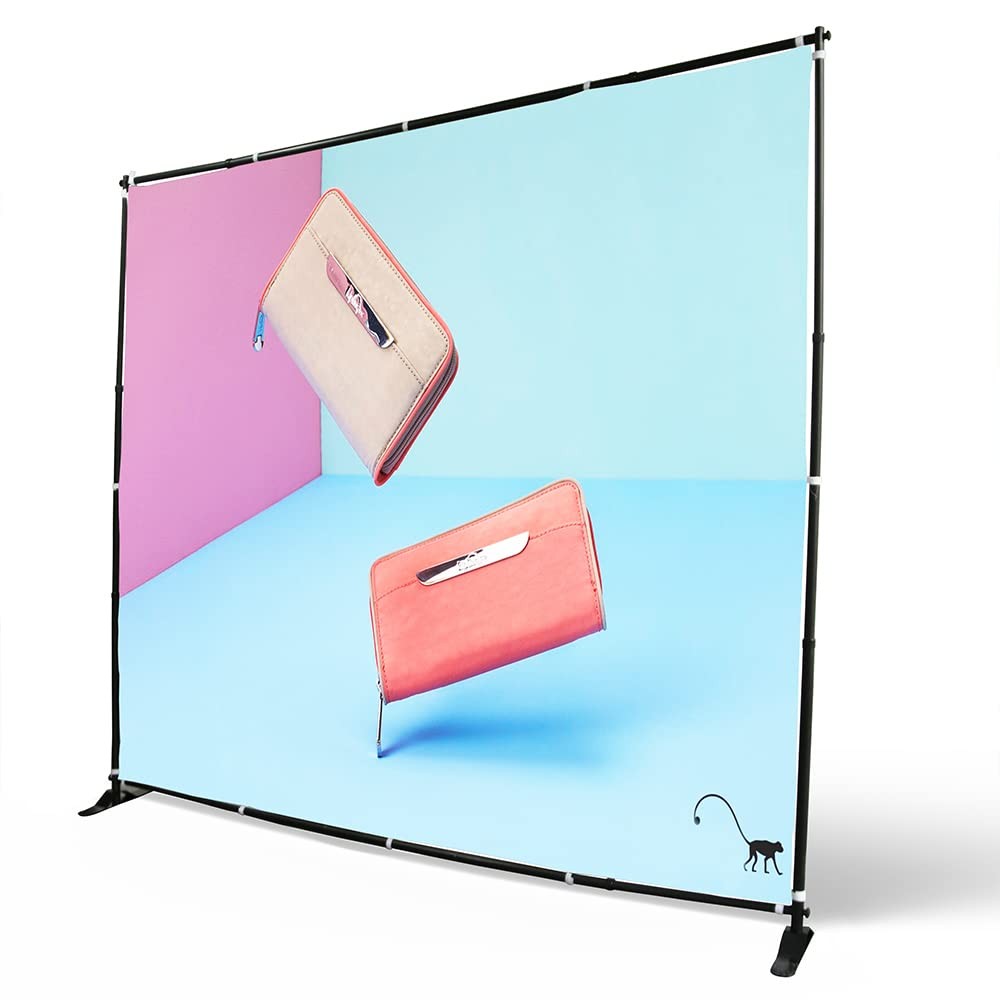 10 X 8 Ft Backdrop Banner Stand Step and Repeat Display Stand Adjustable Phot…