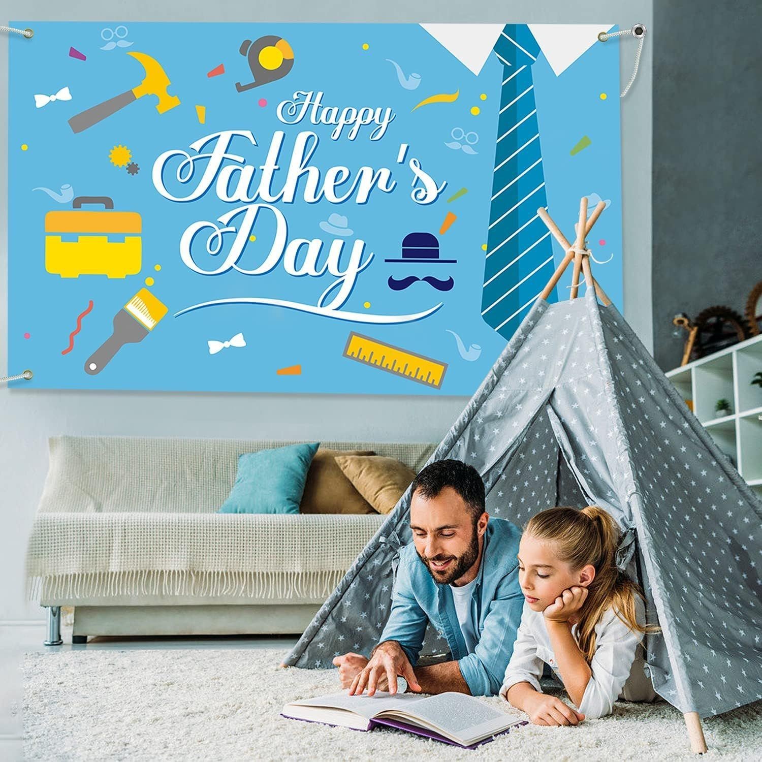 Father’s Day Background Cloth Party Photography Props Decoration Cloth Bedroom