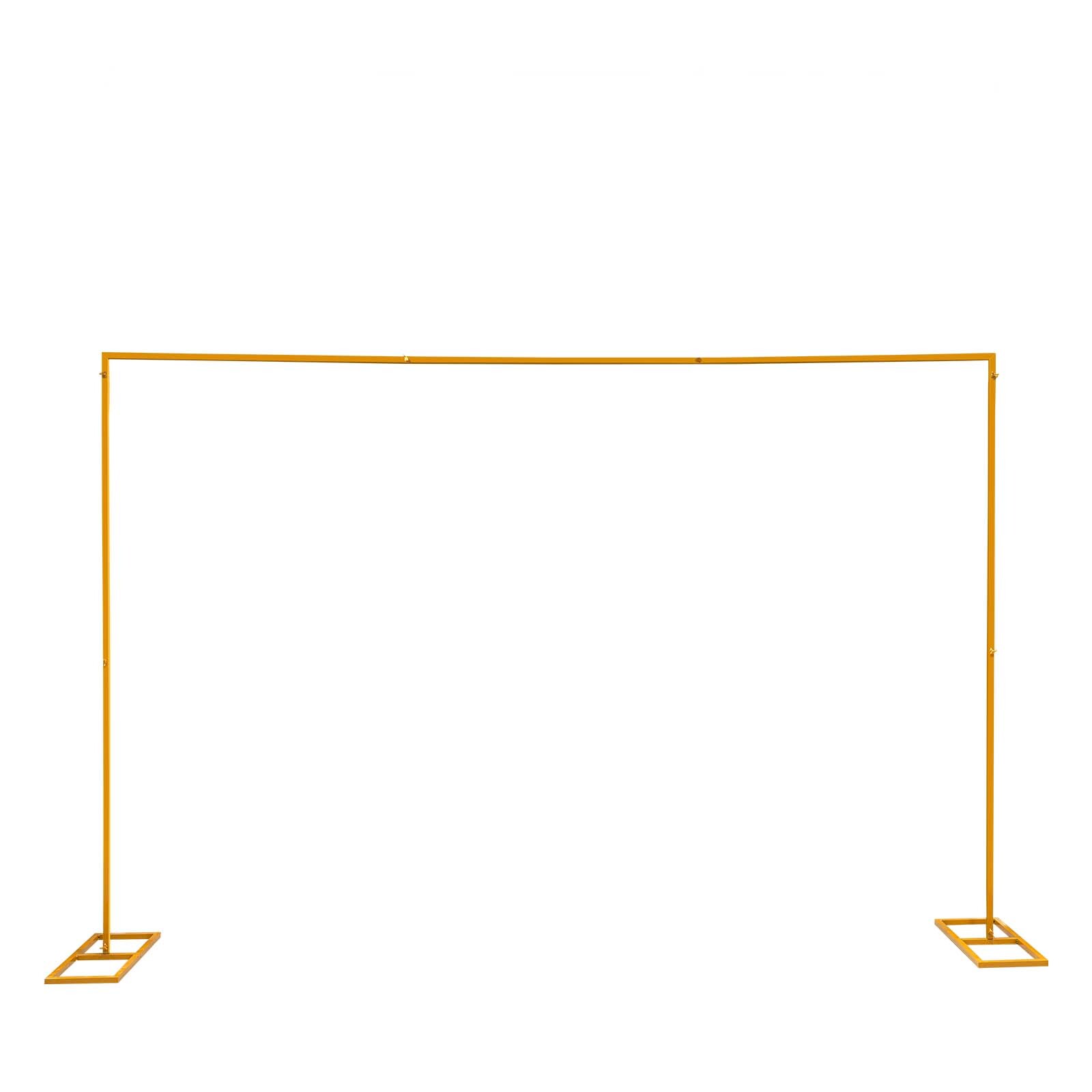 Wedding Arch Backdrop Stand Metal Square Flower Frame 9.8FT Garden Party Decor
