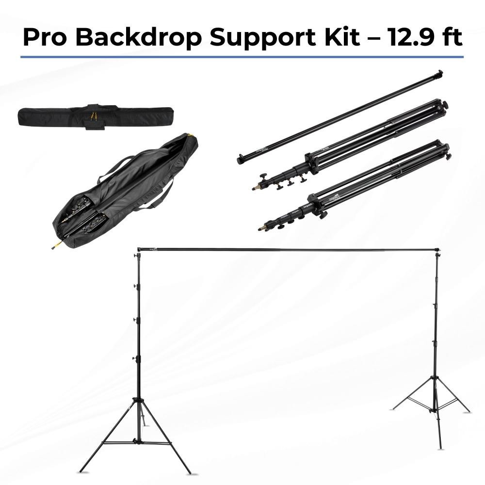 Impact Backdrop Support Kit for Photography 12.9 x 13.5 ft Stand w/ Carry Bag