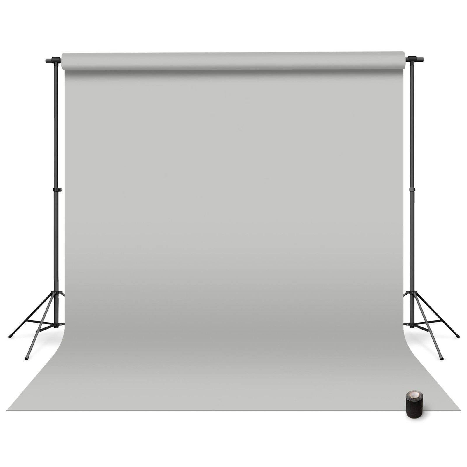 Denny Mfg – Seamless Paper Backdrop for Photoshoot 107 in x 36 ft, Light Gray