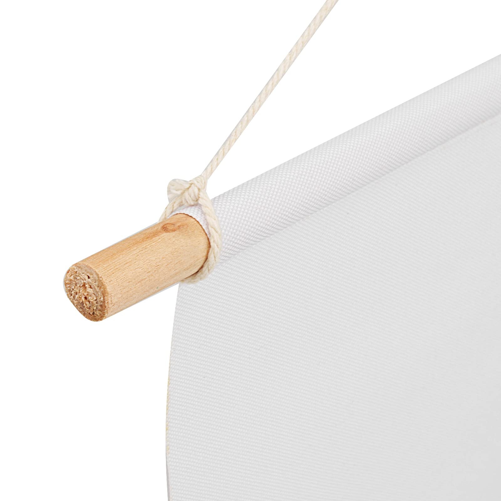 6 Pcs White Canvas Banners, 13 x 13.7 Inch Pin Wall Display Banners with Wood…