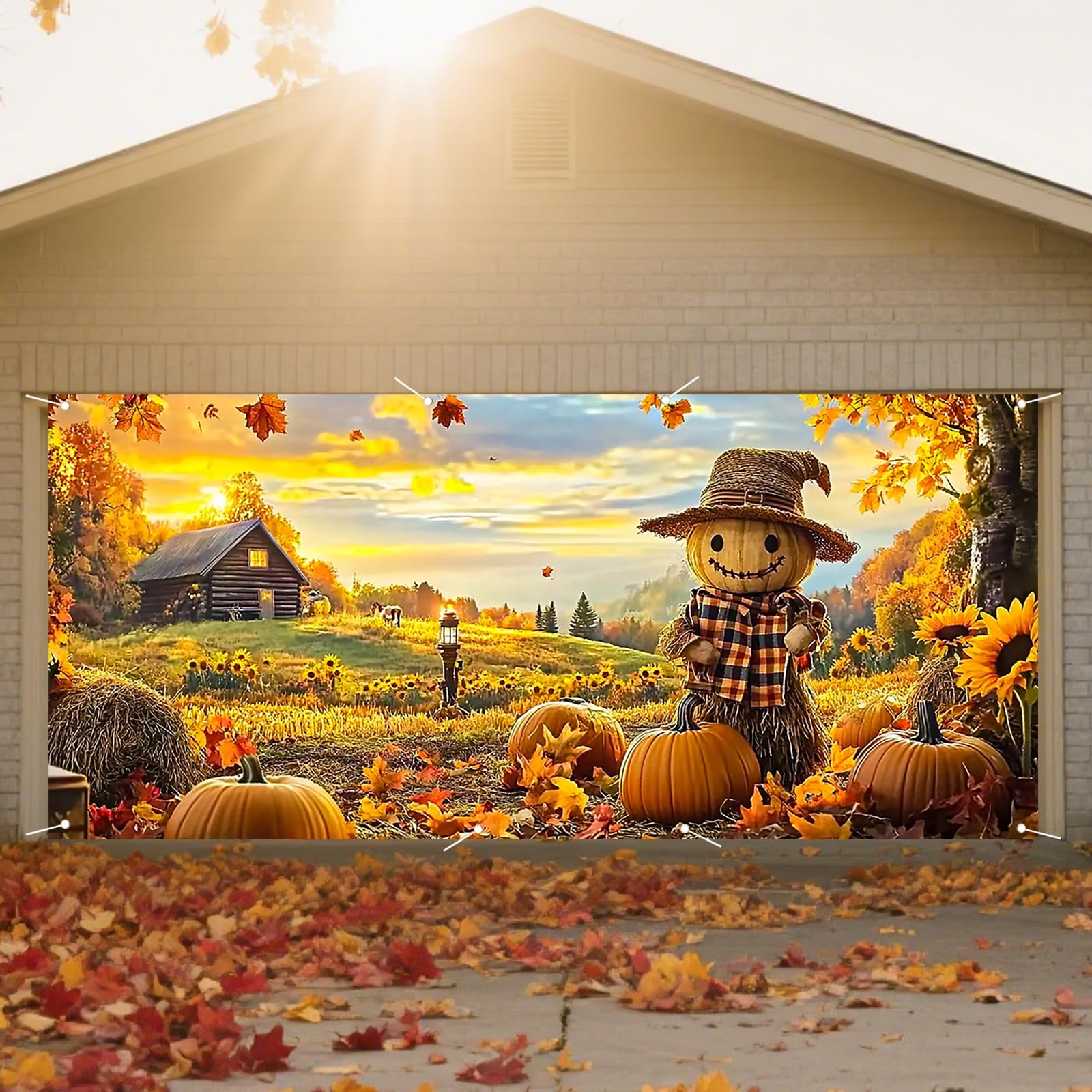 6x13ft Autumn Farm Garage Door Banner