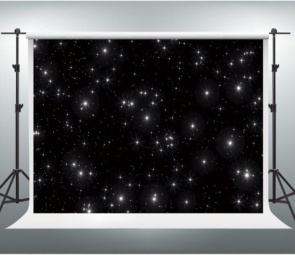 Night Sky Stars Backdrop 20X10Ft Universe Space Starry Galaxy Stars Photography