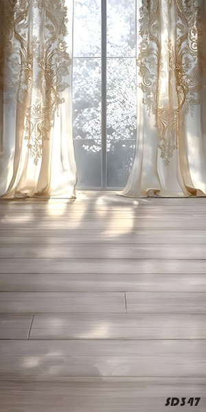 10’x20’CP Curtain Window View Scenic Microfiber Fabric background backdrop SD347