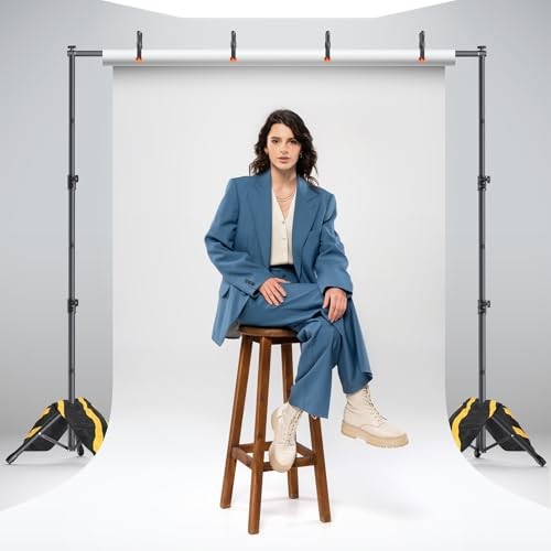 Backdrop Stand Kit – 6 Widths Adjustable Background Stand for Parties 10×7.5ft