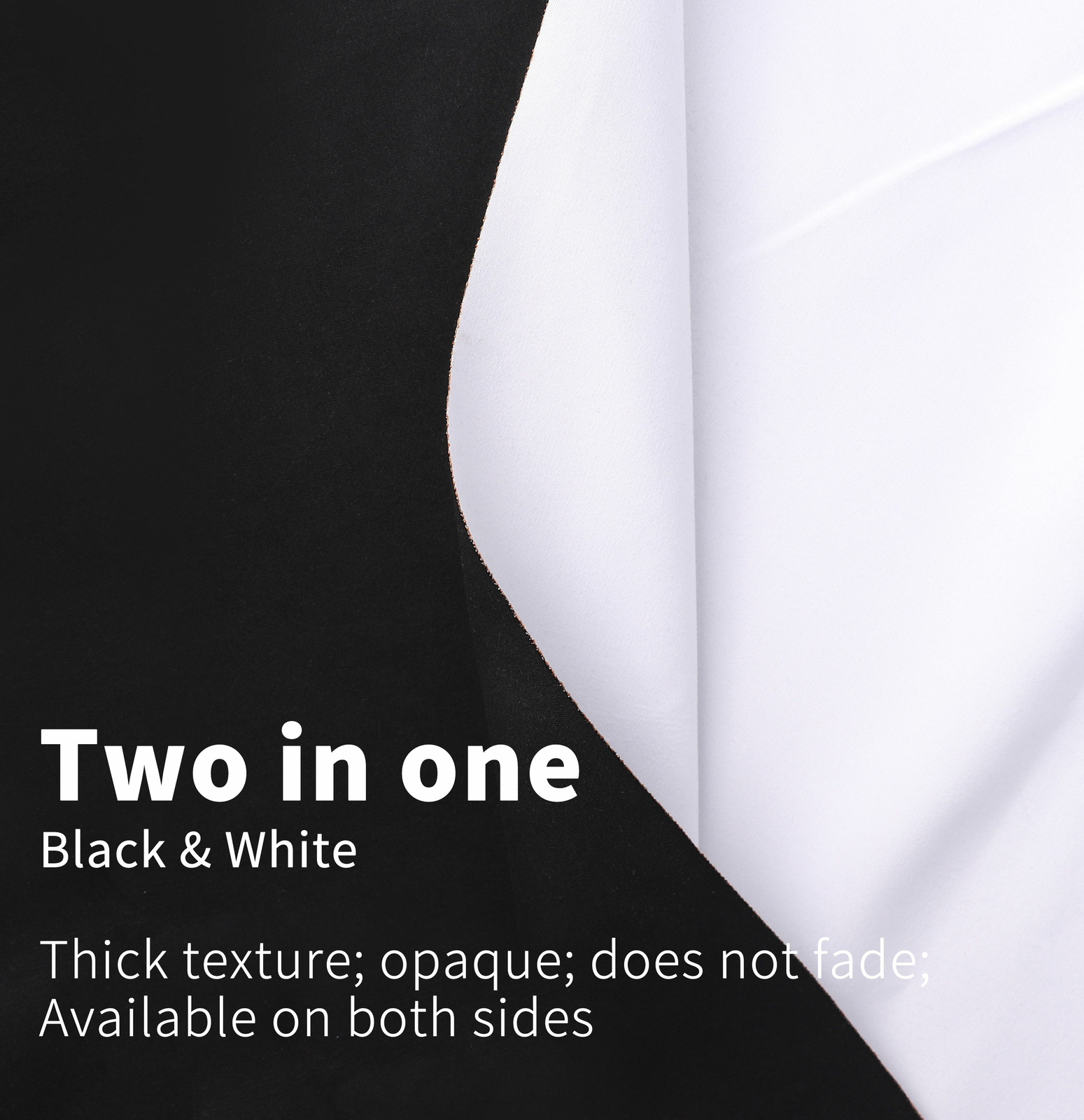 6.56x10ft Black & White 2in1 Backdrop Background for Photo Studio Screen Muslin